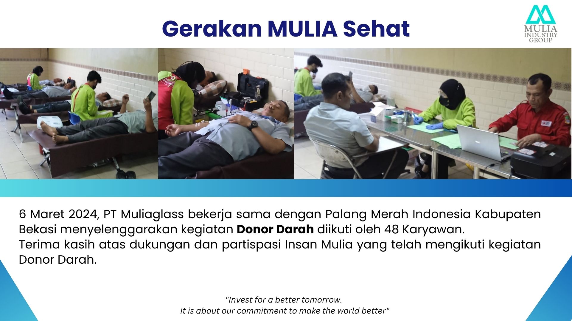 Gerakan MULIA Sehat: Donor Darah